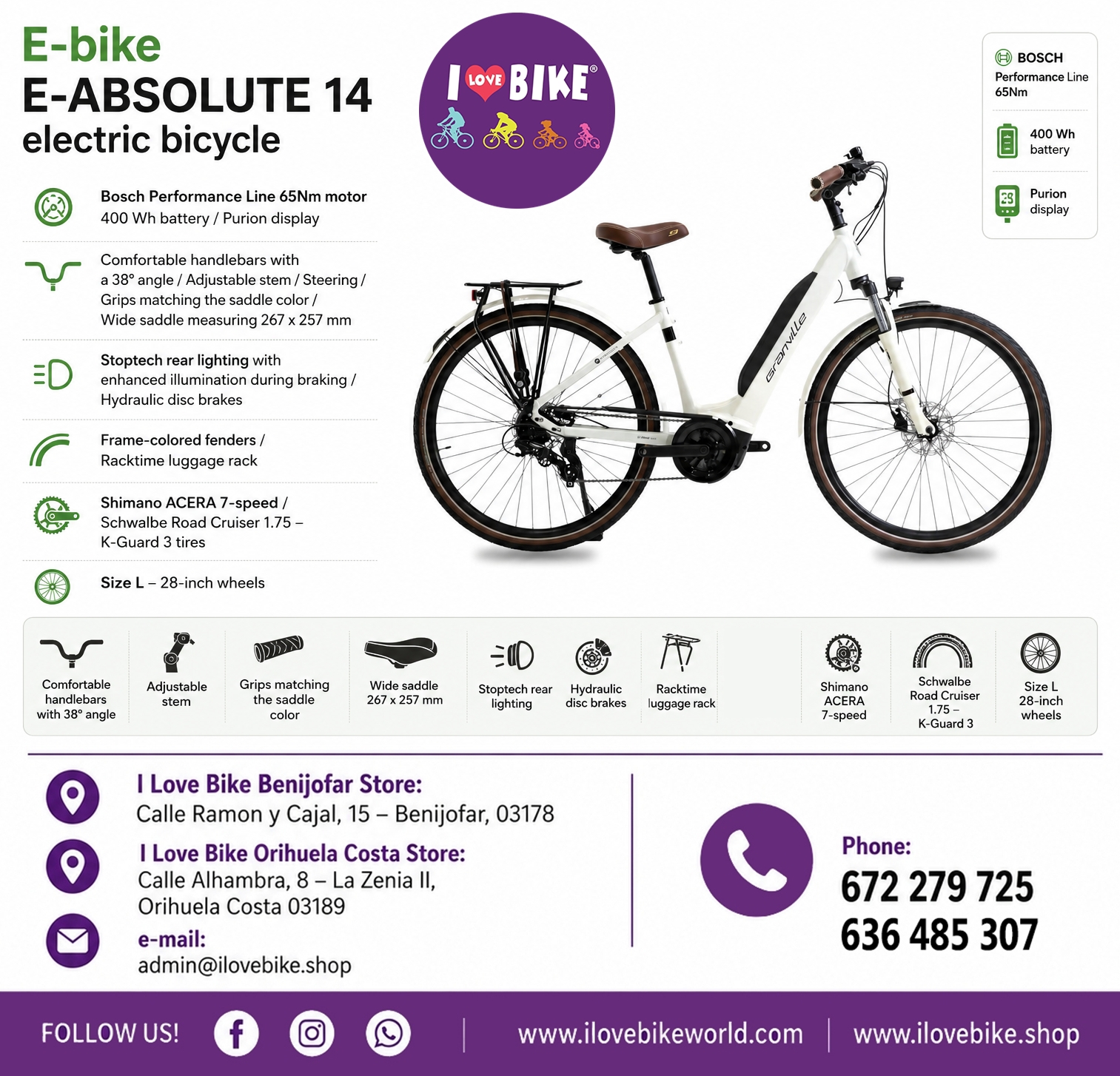 Ebike E Absolute 14 para 29 Julio
